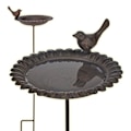 Miniatyrbild 2 av 6: HI Fågelbad gjutjärn brun