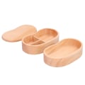 Miniatyrbild 5 av 8: Trä Bento Box Enkel stil Portble Lunch Box Matförvaring