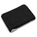 Miniatyrbild 4 av 5: Small Wallet / Card Holder with Zipper Genuine Leather Black