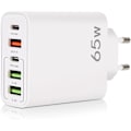Miniatyrbillede 1 af 4: USB C Oplader, 65W 5 Port USB C Oplader med QC 3.0 Smart Hurtigoplader, USB Strømadapter til iPhone 15 14 13 12 11 Pro MAX SE 2020 XS XR 8 7