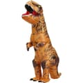 Oppustelig T-Rex Dinosaur Kostume til Voksne | Brun Jumpsuit 160-195cm