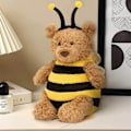 Pikkukuva 3 / 4: Jellycat Söpö Mehiläis Karhu Nukke 25 cm Bartholomew Karhu Mehiläinen Pehmolelu Fuzzy Humla Nalle Pehmolelut Kawaii Lahjat Epäviralliset alkuperäistarvikkeet