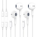 Pikkukuva 1 / 5: (2-PAKKAUS) Yhteensopiva iPhone EarPods Lightning Bluetoothin ja ohjauksen kanssa Korkealaatuiset epäviralliset alkuperäistarvikkeet
