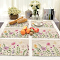 Miniatyrbilde 4 av 5: Sommerdekorasjoner Blomstrete Bordbrikker 18x12 Tommer Sesongbasert Høytid Vårblomst Dekor Bondegård Innendørs Vintage Tema Samling Middagsselskap