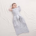 Miniatyrbilde 3 av 5: Baby sovepose bambusfiber sovepose beskyttelsesdeksel baby sovepose nyfødt wrap barnas avtakbare erme nyfødt wrap(XL)