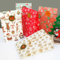 Miniatyrbilde 7 av 7: Julegavepose Julestickers 24 Sett Julegodteri Papirpose Emballasjepose 24 Julepapirposer + 24 Julestickers Sett 1