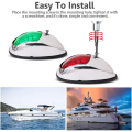 Miniatyrbilde 4 av 6: 2 stk. LED Båt Navigasjonslys, Båt Bauglys, Marine Båt Navigasjonslampe. Perfekt for Pontong, Skeeter, Motorbåt og Skiff (Elektroplettert sølv)