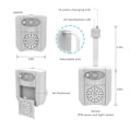 Miniatyrbillede 5 af 7: 16 farve toiletlys atmosfærelys toilet natlys mini hængende intelligent automatisk menneskekropssensor LED natlys