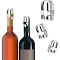 Miniatyrbild 6 av 6: 6 stycken flaskproppar（3 stycken vinproppar, 3 stycken champagnepropp i rostfritt stål）Champagneförslutningspropp, Beer Saver-förseglare