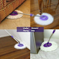 Miniatyrbild 5 av 7: 3st vit spinnmopp ersättningshuvud, mikrofibermopp bomullshuvud, universal 16 cm moppduk