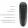 Miniatyrbild 7 av 7: Fjärrkontroll VR Glasögon Trådlös Android Smart Phone Gamepad E-book Page Turning Spak för spel