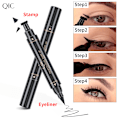 Pikkukuva 1 / 5: 2 kpl Eyeliner Aloittelijoille Turvallinen Kaksipäinen Nestemäinen Eyeliner Vedenpitävä Ei-Huimaava Silmä
