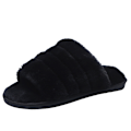 Miniatyrbillede 1 af 7: Herre Plysfutter med Åben Tå, Indendørs Hjemmesko Slip On (Medium 7-8)