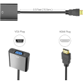 Miniatyrbillede 6 af 6: HDMI Han til VGA Hun Adapter Forlængerkabel Konverter Guldbelagte Stik Kompatibel med PC Desktop Laptop Skærm HDTV Projektor