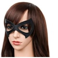 Miniatyrbild 2 av 5: 2 delar mode läder svart nattklubb maskerad mask överdriven