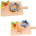 Miniatyrbilde 2 av 7: 10 stk. Kakeutstikkersett for barn, rustfritt stål, smørbrødbrød- og toastutstikkere med komfortgrep - Mikke Mus, dinosaur, stjerne, hjerteform M