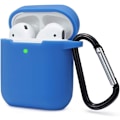 Miniatyrbillede 1 af 5: Airpods Etui Beskyttelsesetui Kompatibelt med AirPods 2 & 1, AirPods 2 & 1 Etui Silikoneetui [Synlig LED-indikator] [Understøtter Trådløs Opladning