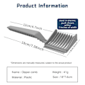 Miniatyrbild 2 av 6: 2-Pcs Barber Fade Combs Hårklippskam GRÅ Kamm för skjutmått Tryck- och saxkam med långt skaft