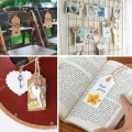 Miniatyrbilde 4 av 5: 200 stk. Gavemerkelapper i brunt og hvitt kraftpapir, blanke rektangulære runde hjerteformede merkelapper, gavemerkelapper til bryllup, julebord, 20 m jutesnor