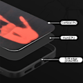 Miniatyrbillede 4 af 7: Farveskiftende iPhone-cover - Kreativt cover med temperatursensor varmesensor Stødsikkert cover, sort til grønt