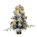 Miniatyrbillede 3 af 5: Guld mini juletræ 30cm simulation skrivebordsplante kontor dekorationer julepynt