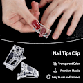 Miniatyrbild 4 av 7: 15 st Nagelklämma: Nagelspetsklämma för snabbbyggnad Polygelspikformer Nagelklämmor Kit för polygel Finger Nail Extension UV LED Builder Clamps Manikyr