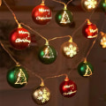 Miniatyrbilde 4 av 5: Julelys LED dekorasjonslys fargerike juletre anheng kuler høytids dekorative lys