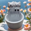Miniatyrbild 3 av 4: 2024 Ny Söt kattljusstake | Kattunge värmeljusstakar | Värmande Paws Katt värmeljushållare Ornament | Söt Ljushållare Heminredning Kattpresenter