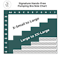 Miniatyrbillede 5 af 7: Lift-Free Amme BH til Brystpumpe | Justerbar og Tilpasselig Brystpumpe BH til Ammepumper | Sort, L