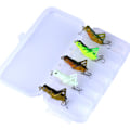 Miniatyrbild 1 av 5: 5st Simulering Räkor Lysande Fiskebete Fiskeredskap Set Fiskedrag Fiske Set För Fiske