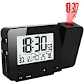 Miniatyrbild 3 av 6: Projektorväckarklocka Digital projektionsväckarklocka LED-skärm USB laddningsväckarklocka, morgonväckarklockor med tidstemperaturskärm