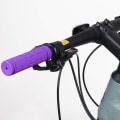 Miniatyrbild 2 av 6: Ett par ergonomiska cykelhandtag i halkfritt mjukt gummi，Lila