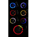 Miniatyrbilde 9 av 9: 4 stk. Sykkellamper Bevegelsessensor LED Vei Terrengsykkel Lamper Ventilhetter Hjul Eike LED-lys Sykkeltilbehør Neonblink