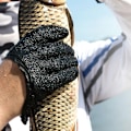 Miniatyrbillede 2 af 5: Lukkede fingerfiskehandsker Vandtætte skridsikre slidstærke strikkede handsker til fiskeri og fangst af fisk, udendørs beskyttende håndklæder vänster hand