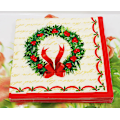 Miniatyrbillede 2 af 5: Julefrokostartikler Julekrans engangs papirserviet, jule- og nytårsfestdekorationer, 33 * 33 cm, 10 pakker (20 stk./pakke)