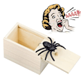 Miniatyrbild 4 av 5: Spider Scare Prank Box, rolig skrämsellåda i trä, Handgjord Rolig Prank Leksak, Praktisk Spider Box Prank Prank Presentleksak för barn Vuxna