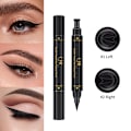 Pikkukuva 2 / 5: Musta nestemäinen eyeliner, 2 kpl nestemäistä eyelineriä, vedenpitävä, pitkäkestoinen ja tahriintumaton eyeliner-setti