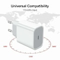 Pikkukuva 6 / 6: iPhone Pikalaturi USB-C PD 3.0. 20W Virtalähde + 1m Kaapeli