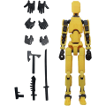 Miniatyrbild 1 av 7: T13 Action Figure, Titan 13 Action Figure, Robot Action Figure, 3D Printed Action[HK] yellow