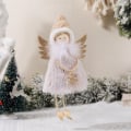 Miniatyrbilde 2 av 5: 3 Jule Gradient Ullspiss Lue Søte Engelanheng Liten Engel Juletre Anheng Julepynt 18*9*4cm