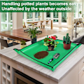 Miniatyrbild 3 av 5: Planteringsmatta för inomhusväxter för omplantering av inomhusväxter och kontroll av kladd 27"x 27" Förtjockad vattentät planteringsmatta
