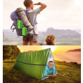 Miniatyrbild 1 av 6: Nödsovsäck Lätt överlevnadssovsäck, multifunktionell livräddningsutrustning för vandring, camping, utomhuslivräddningsutrustning A green