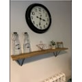 Miniatyrbild 2 av 5: Vinterfingerlösa handskar - Armvärmare handskar för kvinnor Sticka Virkade handledshandskar Tumhålshandskar Halvstickade varma vävhandskar（Grå+svart）