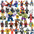 Miniatyrbild 1 av 3: 32 delar DC superhjältar set Avengers Minifigurer Samling Iron Man Loki Thor Thanos byggklossar klossar dockor leksaker för barn