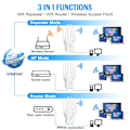 Miniatyrbild 2 av 4: 2024 Nyaste 300Mbps WiFi Extender, WiFi Booster, Internet Booster - med Ethernet-port,Wi-Fi-förstärkare 802.11N Wi Fi Signal Repeator mörk