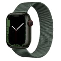Miniatyrbilde 2 av 5: Rustfritt stål mesh-klokkereim for menn og kvinner, egnet for Apple Watch 7 Milan-reim (grå 38/40/41mm)