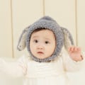 Miniatyrbild 4 av 5: Baby Varm ullhatt på hösten och vintern för pojkar och flickor Baby 6-12-24 månader Barns ullhatt (beige)