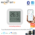 Miniatyrbillede 1 af 8: Tuya temperatur- og luftfugtighedssensor, minitermometer med LCD-skærm og hygrometer, kompatibel med Bluetooth APP