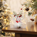 Miniatyrbillede 2 af 7: 8 stk. julehårklemmer søde hjorteører pandebånd udklædning hårtilbehør julehat perle hårklemme ca. 11,4*7,5 cm
