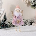 Miniatyrbilde 3 av 5: 3 Jule Gradient Ullspiss Lue Søte Engelanheng Liten Engel Juletre Anheng Julepynt 18*9*4cm